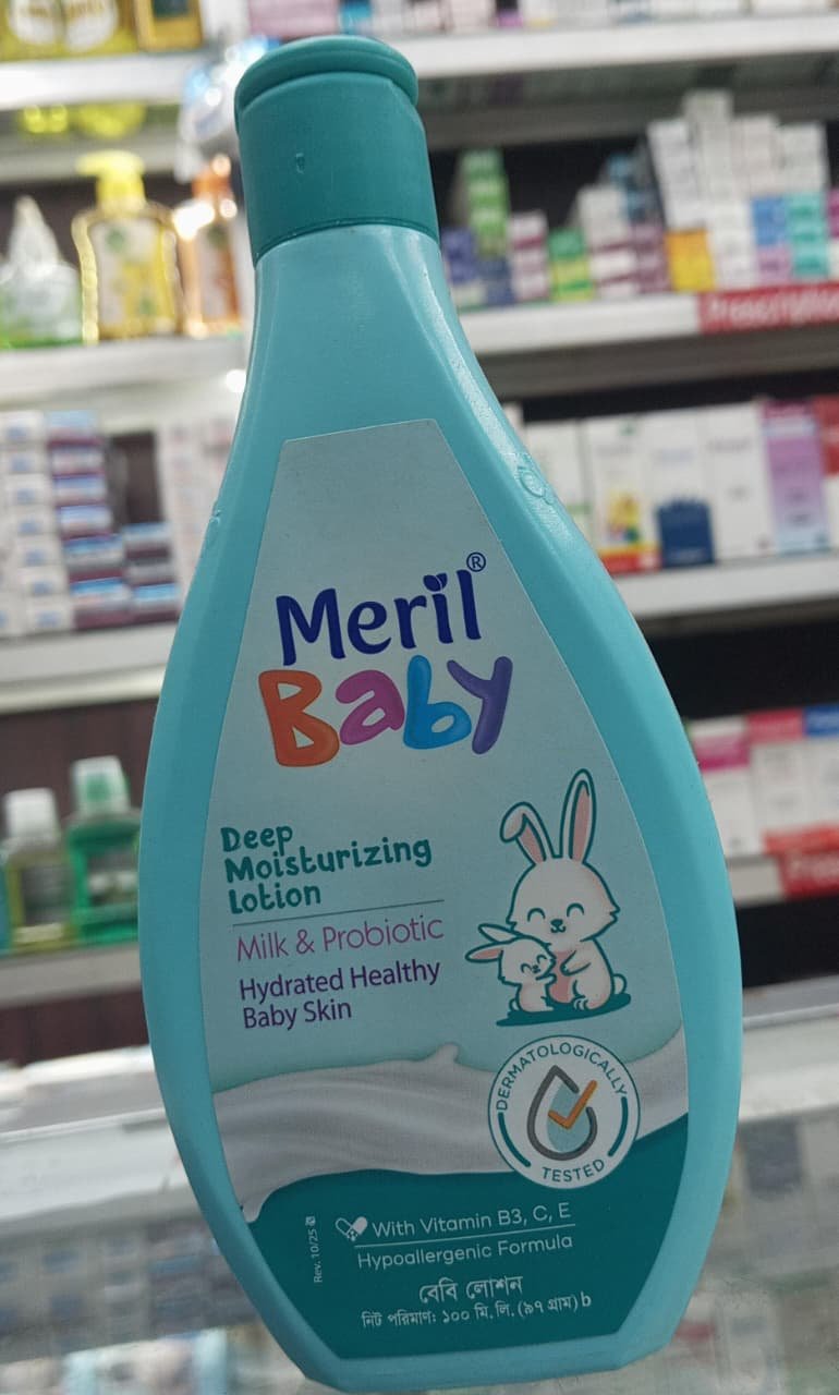 Meril Baby Deep Moisturizing Lotion (Milk & Probiotic, 100 ml)